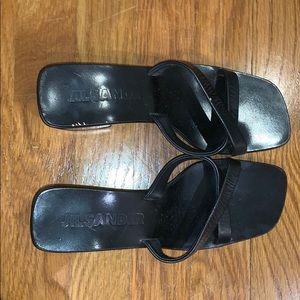 Jil Sander Black Wedges